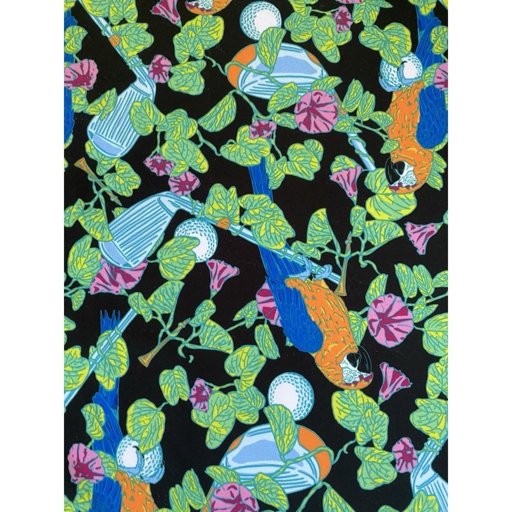 Good Good Golf Mens Short Sleeve Performance Polo Large Birds & Bogeys Tropical - Picture 5 of 7